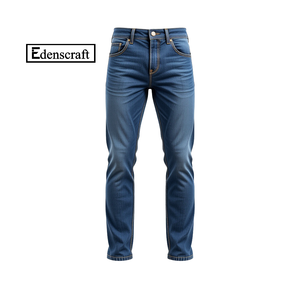 Summer Autumn New Slim Straight Premium Denim Jeans <b>Men</b> Stylish Comfortable High Quality Solid Embroidery Casual Wear Mid Washed - Product Image 3