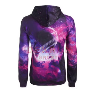 Sudadera con Capucha Personalizada para Hombre, 100% Algodón, Sublimada, Estilo Nuevo, Superventas - Product Image 3