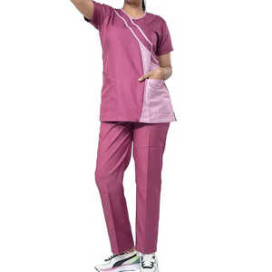 Uniformes médicos de Enfermería de manga corta con diseño elegante unisex uniformes médicos de Enfermería de hospital al por mayor - Product Image 3