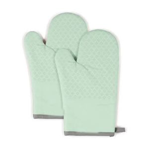 2025 mitaines de four en lin imprimées personnalisées gants en coton résistant à la chaleur pour barbecue et cuisson gants de protection pour barbecue - Product Image 5