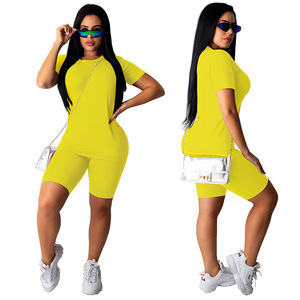 Camiseta y pantalones cortos de algodón personalizados para mujer, conjunto de 2 piezas para primavera y verano, ropa de salón, ropa de salón Dupe, Top corto, camisetas y pantalones cortos - Product Image 6