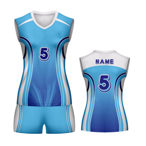 Vente en gros Ensemble de maillots de volley-ball respirants à séchage rapide Maillots de volley-ball imprimés Kits de chemises et de shorts - Product Image 4