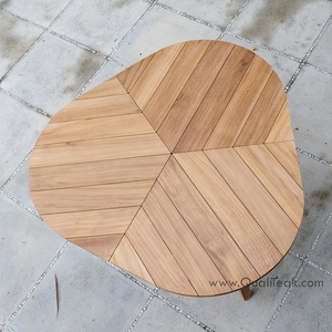 Trilope Teak <b>Foldable</b> Waterproof Modern Outdoor <b>Dining</b> <b>Table</b> - Product Image 3