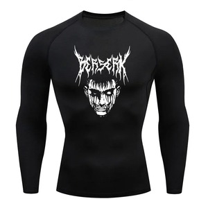 2025 ropa deportiva para hombres gimnasio camiseta de compresión para hombres mallas deportivas Fitness manga larga correr entrenamiento ropa deportiva - Product Image 2