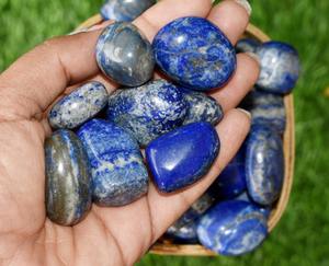 Lapis Lazuli de haute qualité pierres dégringolées cristaux polis en vrac pour la guérison en gros - Product Image 2