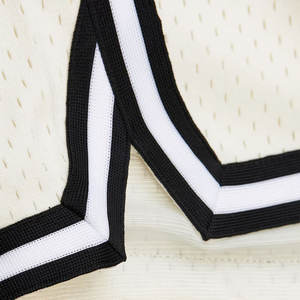 Short de basket-ball personnalisé pour hommes de style High Street 100% maille de polyester séchage rapide respirant élastique mi solide motif deux - Product Image 3