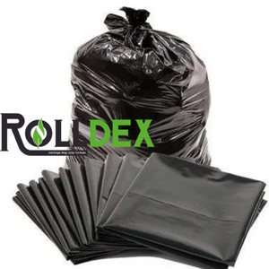 Bolsas de Basura con Cierre de Cremallera LDPE Reciclables con Logotipo Impreso Personalizado al por Mayor, Rollo de Bolsas de Basura Negras para Uso Alimentario - Product Image 1