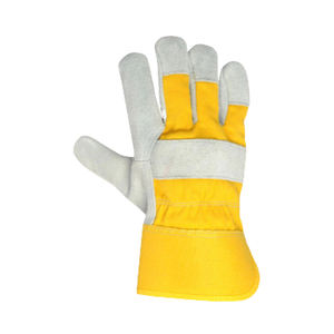 Gants de travail en cuir de coton souple personnalisés pour hommes Gants de sécurité avec transfert de chaleur au prix de gros - Product Image 3