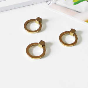 Luxury Zinc Alloy Ring <strong>Pull</strong> <strong>Handle</strong> for Bedroom Furniture-Cabinet <strong>Drawer</strong> Wardrobe Dresser <strong>Knob</strong> for Kitchen Bathroom Living Room - Product Image 3