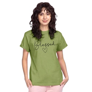 เสื้อยืดสำหรับผู้หญิงพิมพ์ลายโลโก้ออกแบบได้ตามต้องการสำหรับผู้หญิง | แนวสตรีท - Product Image 1