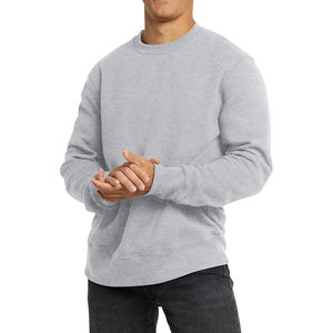 ¡Novedad de 2024! Sudaderas de cuello redondo de gran tamaño personalizadas para hombre, ropa de invierno con patrón sólido, técnica teñida Lisa para uso en otoño - Product Image 1