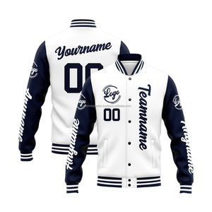 <b>Lightweight</b> All-season Varsity <b>Jacket</b> with Custom Embroidery for Versatile Year-round Outerwear - Product Image 1
