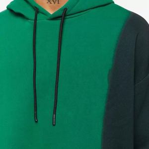 Custom <b>Men's</b> Heavyweight 100% Cotton <b>Hoodie</b> with Drawstring <b>Green</b> Embroidery Print Pattern Casual for Winter - Product Image 4