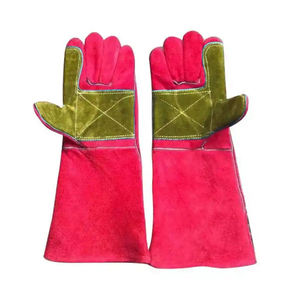 100% guantes de soldadura de cuero de alta calidad pistola Palm protección de manos segura con nuevos guantes de cuero cómodos Premium para hombres - Product Image 5