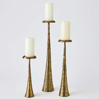 Candelabro de Latón y Aluminio Hecho a Mano, Edición Limitada, Acabado Premium, Decoración de Hogar de Alta Gama