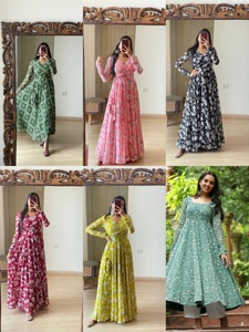 Kurti plazzo pour femmes indiennes, vêtement ethnique au prix le plus bas, kurtis pour femmes d'Inde, dernière collection sur le marché du textile - Product Image 5