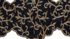 <b>Beaded</b> <b>Placemat</b> Handmade Round Charger for Luxury Dining & Holiday Decor Unique Piece Handmade <b>Beaded</b>, <b>Placemat</b>, Housewarming - Product Image 4