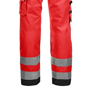 Pantalon de travail pour homme en coton ignifuge avec bande réfléchissante haute visibilité certifié CE Sécurité industrielle - Product Image 4