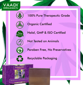 สบู่สมุนไพรวาดี เฮฟเวนลี่ ลาเวนเดอร์ 75 กรัม ผสมสารสกัดโรสแมรี่ ผลิตด้วยมือ ช่วยบำรุงผิวชุ่มชื้น สำหรับผู้หญิง เพื่อการผ่อนคลาย - Product Image 5