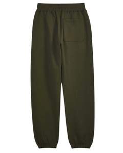 ชุดวอร์มผ้าฟลีซสีเขียวมะกอกสำหรับทุกเพศชุดมีฮู้ดและกางเกงจ๊อกกิ้งแบบธรรมดาเครื่องแต่งกายสองชิ้นใส่ลำลองเอวยางยืด OEM - Product Image 4