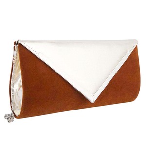 Bolso de mano de terciopelo para mujer (328) - Marrón - Product Image 1