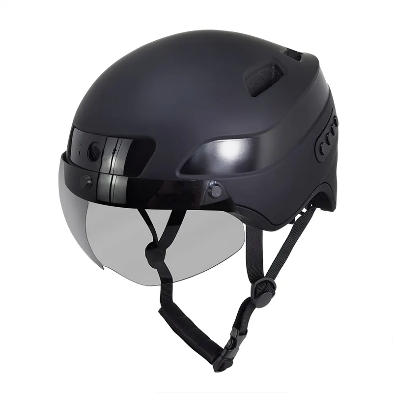 Capacete inteligente premium com seta, luz removível, viseira magnética hd 1080, câmera inteligente, capacete de bicicleta