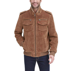 Chaqueta de Cuero Clásica de Alta Calidad para Hombre con Cremallera Plateada, Ajuste Entallado, Resistente al Viento, Piel de Oveja Auténtica, Chaqueta Casual y Formal para Hombre - Product Image 3