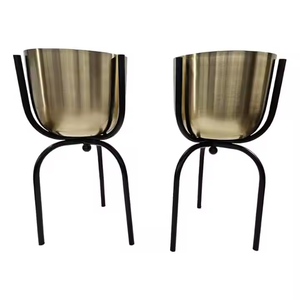 2025 nouveauté métal planteur jardin décoratif fleur Vases planteur argent plaqué laque enduit métal planteur jardin fournitures - Product Image 5