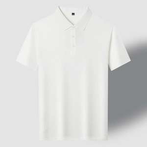 Vente à chaud de polo de golf avec logo personnalisé pour hommes, tissu en jersey à manches courtes avec design imprimé, chemise vierge pour hommes - Product Image 2