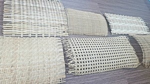 Fournitures d'arts et d'artisanat, cannage en rotin enduit, décoration d'intérieur écologique, blanc, logo personnalisé - Product Image 4