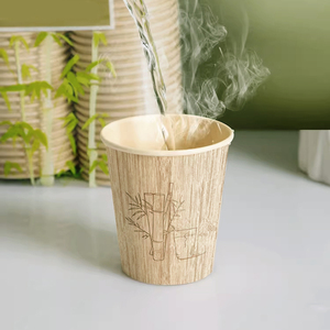 Proveedor Mayorista Líder, vasos de papel para bebidas artesanales de pared simple de 8/12/16 OZ para agua Mineral biodegradables - Product Image 1