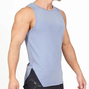 Débardeur de sport pour hommes, Logo personnalisé, emmanchures tombantes, Fitness, Singlet, entraînement, musculation musculaire, débardeur pour hommes - Product Image 5