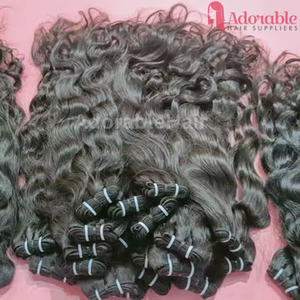 ผมต่อแบบอินเดียผมเรมี่ผมหยิกธรรมชาติ - Product Image 3