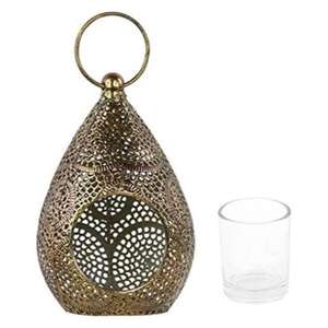 Bougeoir votif en métal de style antique avec sculptures complexes enduit de poudre noire fini forme et taille personnalisées - Product Image 2