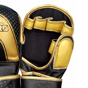 MMA – gants de sport de Combat, noir mat, MMA d'entraînement, de boxe, de frappe thaï, sac, gants UFC personnalisables - Product Image 5