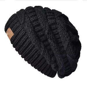 OEM de venta al por mayor de alta calidad sombreros de invierno unisex gorro de lana gorros logotipo bordado personalizado cálido Bennie toque gorro - Product Image 2