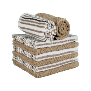 Ensemble de six torchons de cuisine en tissu éponge bleu marine, couleur unie, durables, personnalisés, séchage rapide, tissage rectangulaire, lavables en machine - Product Image 4