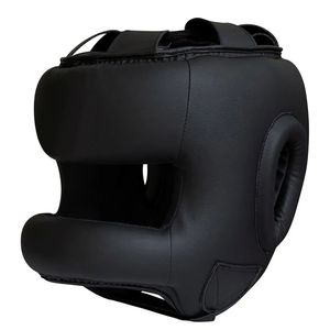 Protector de Cabeza de Cuero Genuino para Boxeo Profesional, MMA, Protección de Combate, Entrenamiento de Kickboxing, Logotipo Personalizado - Product Image 1