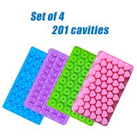 Offre Spéciale moules à bonbons en silicone sans BPA antiadhésif Mini dinosaure beignet forme de coeur outil de glaçon au chocolat pour gâteaux