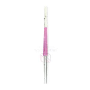 Pince à micro-manipulation droite Debekay, revêtement rose, acier inoxydable, outil de précision pour dissection, style allemand, certifiée CE - Product Image 6