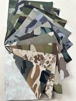 Tissu en polycoton imprimé camouflage, biologique, écologique, uni, tissé, lourd, 230 g/m, pour vêtements et entoilage, pour tous les âges