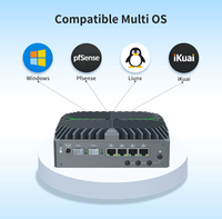 Micro pare-feu silencieux et sans ventilateur, serveur domestique/routeur, appareil pare-feu, mini PC, 4x Intel I226-V 2.5GbE, 1x console, 2*10GbE SFP+