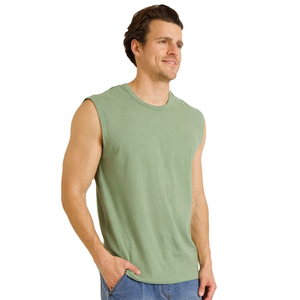 Débardeur léger et confortable multicolore pour homme, prêt à être expédié, t-shirt sans manches extensible pour le sport, pour l'extérieur ou la salle de sport - Product Image 3