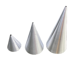 Cono de Aluminio <span class=keywords><strong>1060</strong></span> Personalizado para Hilado |   Altura máxima 710 mm |   Fabricación de Conos Metálicos OEM |   Anodizado/Pintado en Polvo |   Certificado ISO9001 - Product Image 1