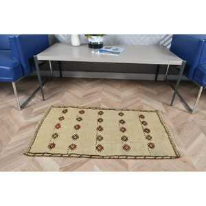 1.8x3.2 ft Kilim Vintage Rug, <b>Brown</b> Persian Turkish Rug <b>Wool</b> - Product Image 3