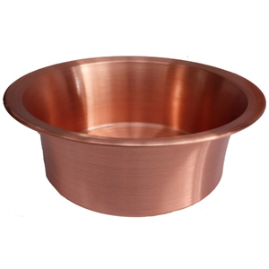 Cuenco de pedicura de cobre puro martillado hecho a mano elegante, masaje ajustable para pies, tratamientos de salón de Spa, lavabo de baño de pies elegante para - Product Image 3