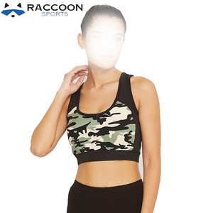 Women's Gym Yoga Sports <b>Bra</b>-High Quality Breathable Four-Way <b>Stretch</b> Eco-Friendly Sublimation Sports <b>Bra</b> by Raccoon Sports - Product Image 3