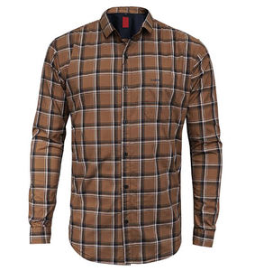 เสื้อเชิ้ตทางการของผู้ชายผ้าฝ้าย100% ต่อต้านริ้วรอยแขนยาว160กรัม - Product Image 3