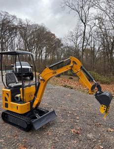 LIVRAISON GRATUITE EPA CE Approuvé ZJ-12 Tout neuf Mini-excavatrice sur chenilles de 1 tonne Moteur à essence Briggs de 15 ch 0,3 h Moteur à essence Open ROPS Pouce hydraulique - Product Image 2