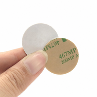 Étiquettes RFID rondes Dia25mm NTAG216 888 octets 13,56 MHz ISO/IEC 14443A anti-métal NFC